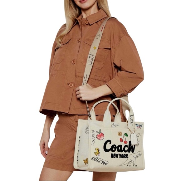 Coach Cargo Tote Bag With Sketch + Strap & Dustbag - Picture 1 of 9